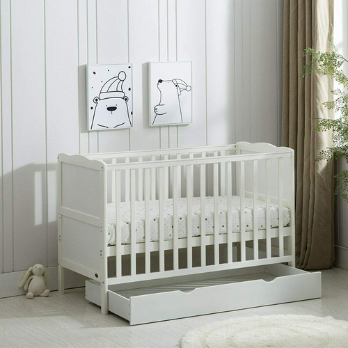 Wooden baby cot bed - wooden,