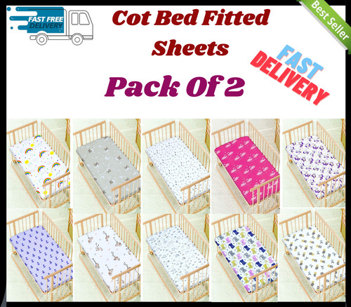 Cot bed fitted - cot, sheets