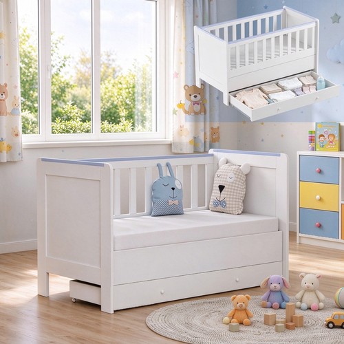 Convertible cot bed - 3-in-1,