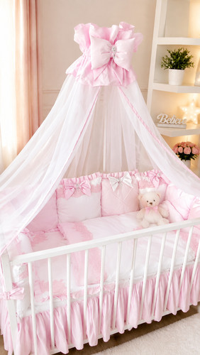 Crown chiffon canopy for baby - canopy,