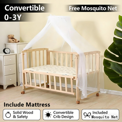 Nisorpa baby wooden - wooden, bed