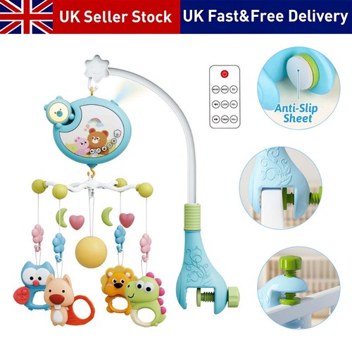 Musical crib bed bell - bed, stars