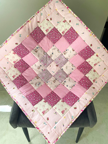 Pink cotton patchwork - cotton, baby