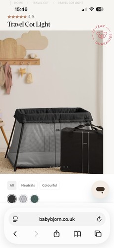Baby bjorn travel cot - bjorn,