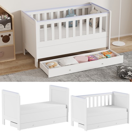 New cot bed white - bed,
