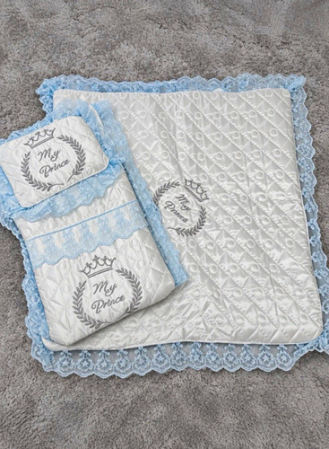 3pc quilted nursery bedding - 3pc,