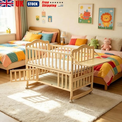 Wooden baby cot - 3-in-1, bed