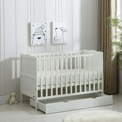 Wooden baby cot bed drawer - bed, &