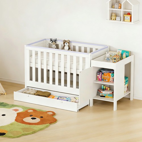 Wooden baby cot bed - bed, crib